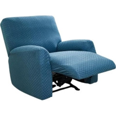 Zyhbbgxfc-Xm Liege-Schonbezug, 4/6/8-teiliges Set, Stretch-Sofabezug, weicher, Dicker, waschbarer Möbelschutz for Wohnzimmer(Blue,3 Seats)