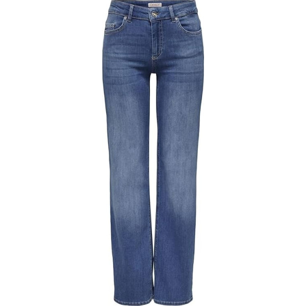 ONLY Female Straight-Fit Jeans ONLBLUSH Medium Waist Straight Cut Jeans