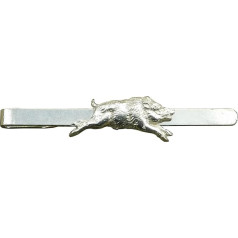 Wild Boar Tie Clip Handmade in German Pewter by William Sturt, Metal