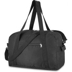 Fentar Ryanair Sports Bag, Small, 20 L Waterproof Travel Bag, Hand Luggage, 40 x 20 x 25 cm, Hand Luggage Bag, Small Travel Bag, Men's Gym Bag, Sports Bag for Weekender Women and Men, black, gym bag