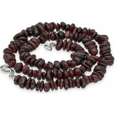 Lebensquelle Plus Garnet Chip Chain | 45 cm Long | High-Quality Gemstone Chain with Clasp, garnet, Garnet