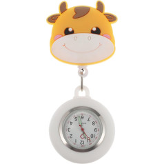 Pocket Watch Cartoon Retractable Watch Analogue Quartz Watch Lapel Watch Nurse Watch Care FOB Watch for Doctor Nurse Graduation Gift