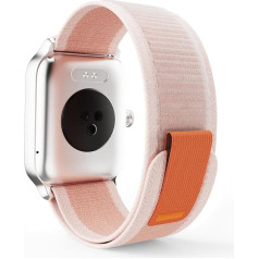 Yoever Nylon Woven Replacement Strap (22mm) Compatible with IDW13 IDW19 Smartwatch, Adjustable Replacement Strap, Soft and Breathable, Pink