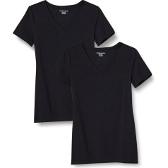 Amazon Essentials Women's Short Sleeve V-Neck T-Shirt Classic Cut Multi-Pack
