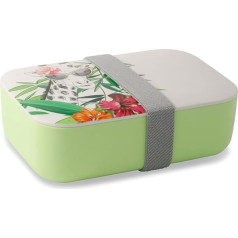 BIOZOYG 24 x PLA Giraffe Lunch Box with Lid, Food Safe, Breakfast Box for Adults, Dishwasher Safe, Sustainable Lunch Box for Children, Lunch Box 18.8 x 12.5 x 6.3 cm