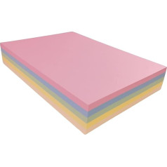 BCreativetolearn A4 Assorted Colour Card 160gsm 250 Sheets 5 Colours - For Card Making, Printing, Copying, Drawing, Arts and Crafts