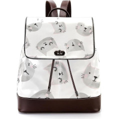 Katze süße personalisierte Schultaschen Büchertaschen für Teenager, Mehrfarbig, 27x12.3x32cm, Rucksack Rucksäcke