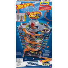 Hot Wheels GTT95 City Power Parking Garage Playset with 1 Vehicle, from 4 to 8 Years