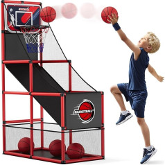 Arcade Basketball Game with 4 Balls