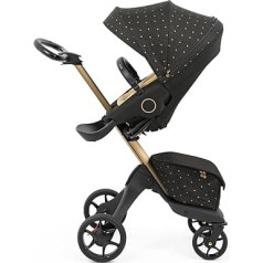 Stokke Xplory X, Signature - Elegant Pushchair - Adjustable Comfort for Baby & Parents - Padding, Safety Belt & Reflective Zip for Safety - Foldable in No Time