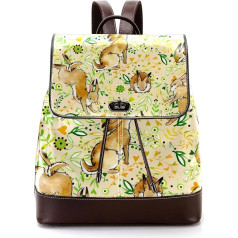 Bunny Rabbit Personalisierte Schultaschen Büchertaschen für Teenager, Mehrfarbig, 27x12.3x32cm, Rucksack Rucksäcke