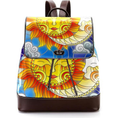 SUN Personalisierte Schultaschen Büchertaschen für Teenager, Mehrfarbig, 27x12.3x32cm, Rucksack Rucksäcke