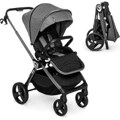 Kidnort Pushchair up to 22 kg, accessories, adjustable, grey