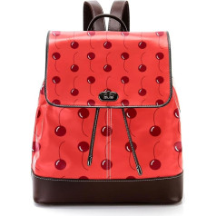 Frische Kirschmalerei Personalisierte Schultaschen Büchertaschen für Teenager, Mehrfarbig, 27x12.3x32cm, Rucksack Rucksäcke