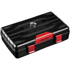 Humidor Cigar Box Desk Cigar Humidifier Glass Stop Case Cigar Storage Box with Digital Hygrometer Special Humidifier Contains 10 Cigar Gifts