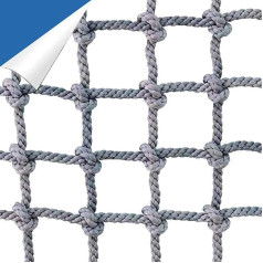 Climbing Webbing Climbing Net, Indoor Gym Net, Rope Net, Climbing Cargo Net, Playground, Hammock, Tree House, Toy Woven Divider Sisal Rope Fence Mesh (2 x 5 m (6.6 x 15.15 ft))