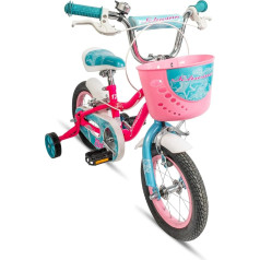 Schwinn Elm 12,14,16,18,20 Inch Tyres Kids Bike with Stabilisers, Recommended Ride Height, 71-151 cm, Multi-Colour