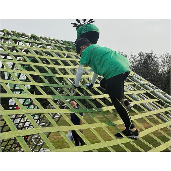 Climbing Seven Coloured Safety Nets 11 x 6 ft Climbing Cargo Net, Multi-Purpose Playground Safety Nets for Indoor and Outdoor Climbing Toys for Children