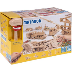 Matador 11717 E717 Construction Kit, Wood-Coloured, from 5 Years, Colourful