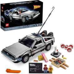 LEGO Back to The Future Time Machine 10300 Adult Building Kit Build a Detailed Film Legend Model (1,856 Pieces)
