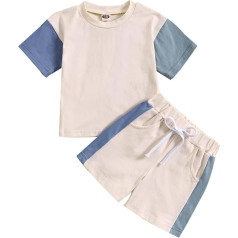 Shorts Und T-shirt Set Für Kinder Niedliches Bedrucktes Casual Kinderanzüge (2-13 Jahre) Sommer Tops+shorts LäSsig Kleidung Zweiteiliges Boys Bekleidungssets Jungen 2-14 Jahre