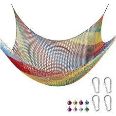 Kletterfrachtnetz | Spielplatz-Kletternetz | Spielplatz-Sicherheitsnetz mit Aufbewahrungstasche | Vielseitiges, hochwertiges Sicherheitsnetz für Baumhäuser, Dachbodennetzwerke, Treppenschutz und Outdo