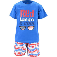 Unique Baby Boys Red White & Cool 4th July Outfit Clothing Set