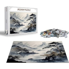 Puzzle Tinte Puzzle 1000 Teile Landschaft Holzpuzzle Erwachsene, Premium Quality Klassische Wooden Lernspiel, Klassische Spaß Jigsaw Erwachsene, Challenging Game Jigsaws für Wohnkultur Geschenk x-62