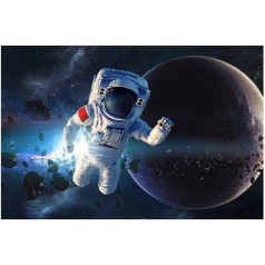 1000 Pieces Puzzle Adult Wooden Jigsaw Universe Astronaut DIY Puzzle Creative Puzzles Educational Decompression