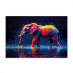 Puzzle 1000 Teile Elefant Tier Puzzle Erwachsene Anspruchsvoll, Klassische Holzpuzzle Erwachsene, Puzzlespiele für Die Ganze Familie, Wooden Jigsaw Puzzel ab 14 Jahre für Junge Mädchen Geschenke Q-3