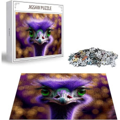 Puzzle 2000 Teile Tier Puzzle Erwachsene, DIY Groß Puzzelmatten, Holzpuzzle für Erwachsene und Kinder ab 12 Jahren Wooden Jigsaw Vogel Geschicklichkeitsspiel für Die Ganze Familie, Geschenke D-119