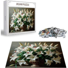 Puzzle Lilie Puzzle 5000 Teile, Holzpuzzle Erwachsene, Mehrfarbig Holzpuzzle, Klassische Puzzles Blume Wooden Jigsaw für Erwachsene Und Kinder 14 Jahren, Geschenke Home Wand Dekor 156x105cm D-10