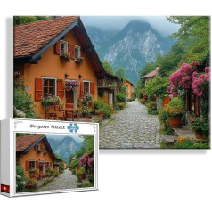 Puzzle Landschaft Frühling 5000 Teile Groß XXL 156x105 cm, Jigsaw Art Impossible Erwachsene Anspruchsvoll, Klassische Jigsaw Erwachsene, Junge, Mädchen, Geschicklichkeitsspiel für Ganze Familie A-7
