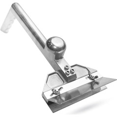 Professional Flat Surface Grill Scraper with Stainless Steel Scraper Blade, Flat Grill Scraper for Griddle with Ergonomic Aluminium Handle, Ideal for Cooking Grate