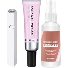 Strong Nail Glue Gel - Strong Nail Glue Permanent Fixing Nail | Repair Nails in Nail Salon Without Drips