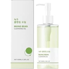 Mung Bean Cleansing Oil: Natural Ingredients, Gentle Cleansing, Nourishes Skin, Emulsifies Quickly and Effectively Removes Eye, Face and Lip Makeup