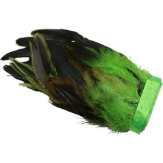 1/10M Großhandel Hahn Feder Trim Nähen Handwerk DIY Weihnachten Plume Natürliche Feder Band Schmuck Machen Hochzeit Party decor(Green,10 Meters)