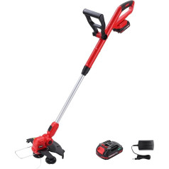 Battery Lawn Trimmer TEENO - 30 cm Cutting Width, Telescopic & Edge Correction Function, Adjustable Handle & Working Angle - Efficient Lawn Edge Cutter for Perfect Lawn Edging