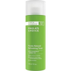 Paula's Choice Earth Sourced Facial Toner, Gel Toner Moisturises the Skin, Make Up Remover with Green Tea & Chamomile Extract, All Skin Types, 118 ml