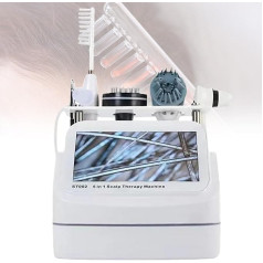 5 In 1 Kopfhautpflegeinstrument, Skin Hair Analyzer, Mit 5 Massageköpfen, Haarwuchsmaschine, Kopfhauterkennungsmikroskop, 10-Zoll-LCD-Bildschirm, Für Die Haarfollikelpflege