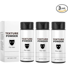 Styling Powder for Men, 40 g Hair Styling Texturising Powder, Styling Powder for Maximum Stability, Easy to Apply, Gives Instant Texture and Volume, Pure Natural Ingredients (120 g)