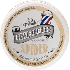 Beardburys Hair Pomade Spider Semi Matte Wax for Men Hair with Strong Hold Professional Hair Fibre Paste for Hair Styling 100ml