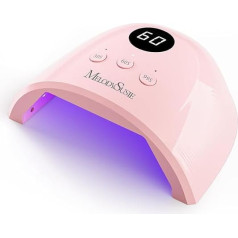 MelodySusie UV Lamp for Gel Nails, P-PLUS30F UV Lamp Nails, LED Nail Lamp with 3 Timers, LCD Display and Intelligent Sensor, Nail Dryer for All UV Gel Nail Polish