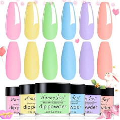 Honey Joy - Neon Dip Powder Set 6 Farben Pink Gelb Lila Grün Blau Frühling Sommer Nagel Dekoration