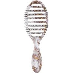 WetBrush Speed Dry Detangler with Heat Resistant Heatflex Bristles and Open Ventilation Design to Dry Hair Faster, for All Hair Types, Metallic Marble Collection, Bronze