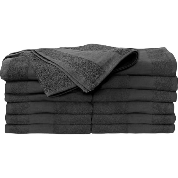 ForPro Premium Bleach Heavy Duty Salon Towels, Cool Grey, 100% Cotton, Bleach Resistant, Stain Resistant, 16