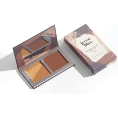 Jecca Blac Sculpt and Soft Contour Palette, Creamy Formula with Natural Finish, Medium Coverage, Gender Neutral and LGBTIQA+ Including Make Up, Dark, 12 g