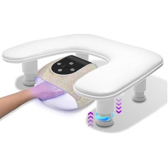 ANRUI U-Shape Hand Rest Nail Salon Manicure Hand Cushion White