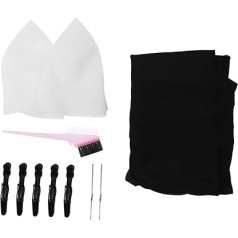 minkissy 11-Piece Set Hair Colour Set Highlights Hair Dye Brush Hair Dye Set Hair Dye Brush Tool Hat for Hair Dyeing Hair Dye Accessories Normal Plastic