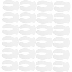 Pack of 1000 U-Shaped Eye Mask Paper Cleaning Pads for Eyelids Face Eye Pads for Dark Circles Fleece Eye Care Pad Cotton Eye Patches Remover Cotton White